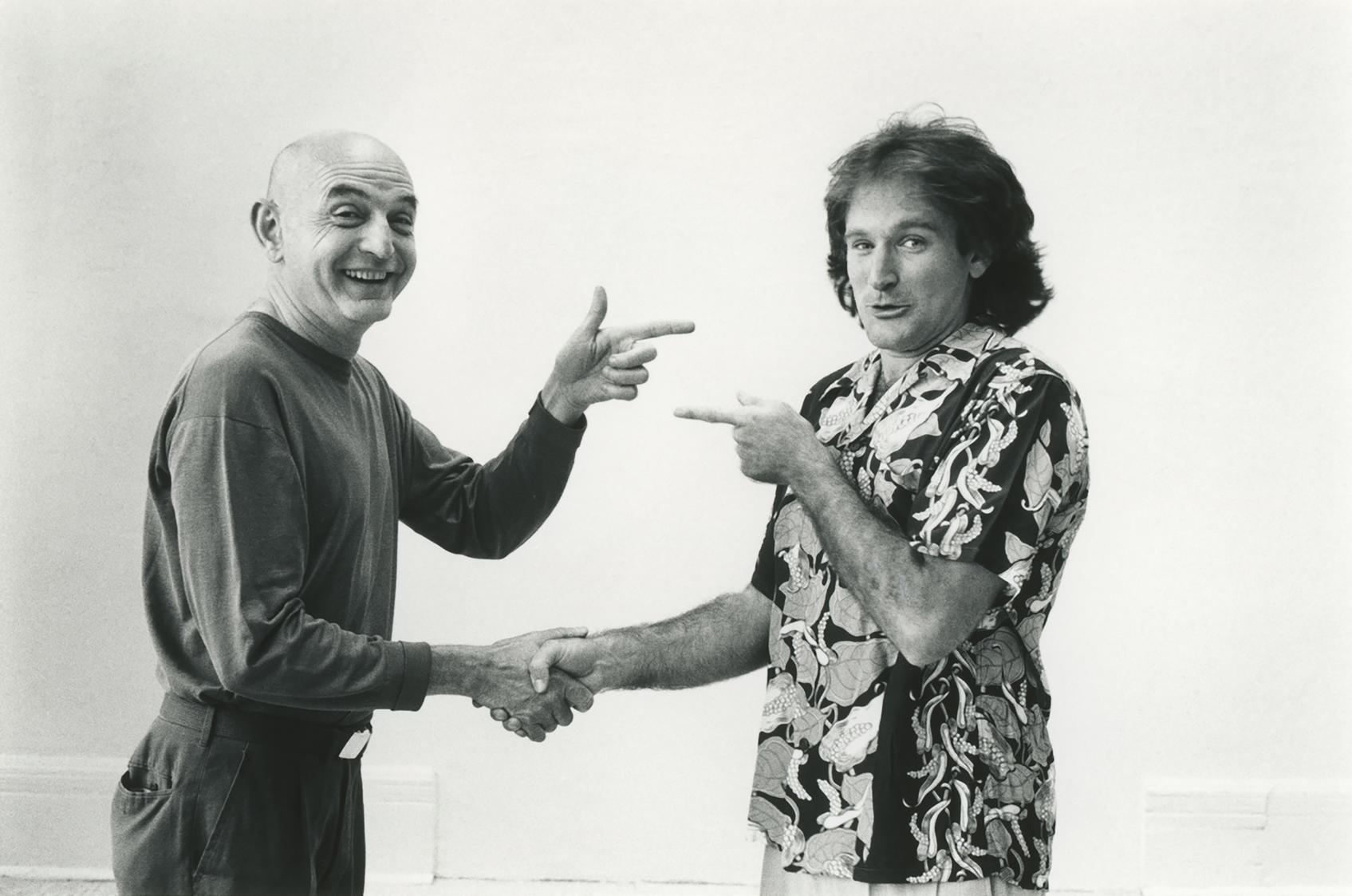 Duane Michals: Duane Michals ja Robin Williams, 1980.