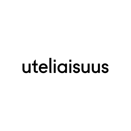 Valkoisen ympyrän sisällä lukee mustalla tekstillä "uteliaisuus". 