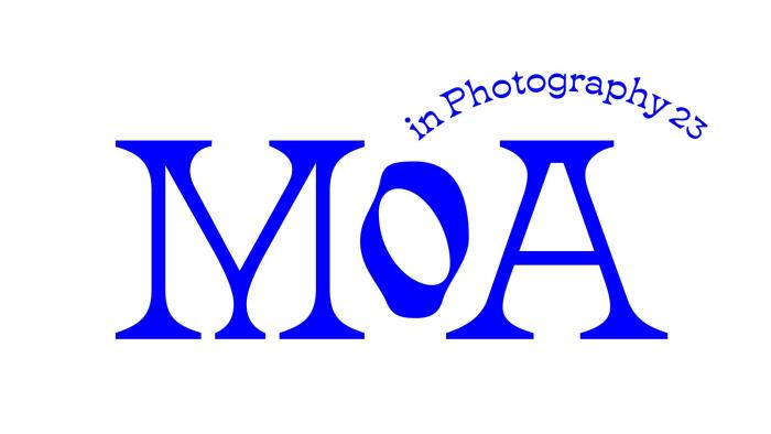 Logo, jossa sinisellä näyttelyn nimi.